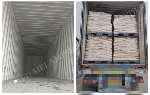 Pengiriman mingguan: Huafu Chemicals Bubuk peralatan makan melamin MF 100% murni