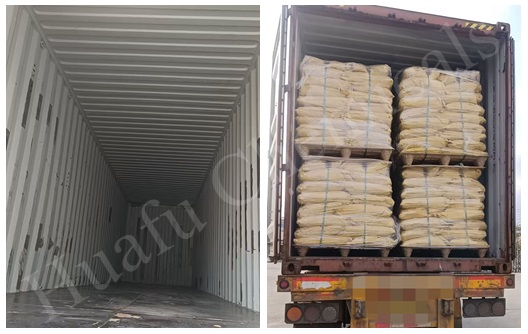 Pengiriman Bubuk Cetak Melamin Murni 100% Huafu untuk Produksi Peralatan Makan Melamin