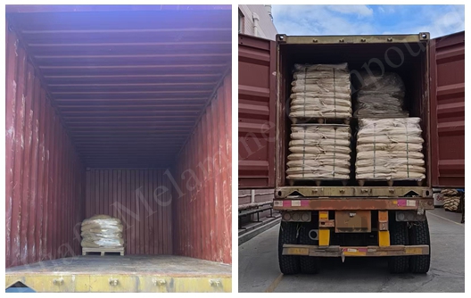 Pengiriman Bubuk Cetak Melamin Food Grade Merek Huafu ke Produsen Perlengkapan Makan Luar Negeri